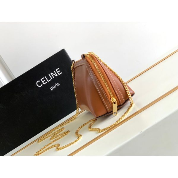 Celine Triophme Cuir Clutch on Chain Bag