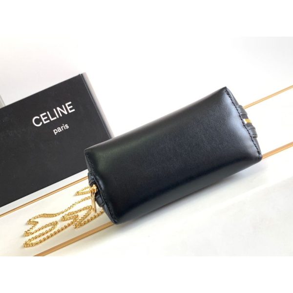 Celine Triophme Cuir Clutch on Chain Bag