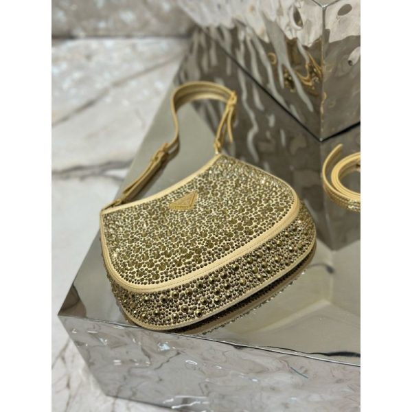 Prada Cleo satin bag with crystals