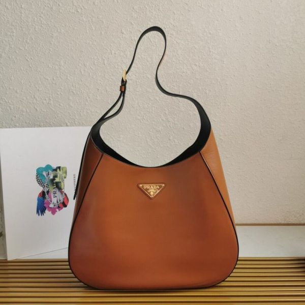 Prada Large Leather Shoulder Bag