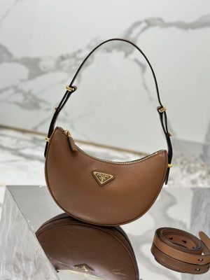 Prada Arqué leather shoulder bag