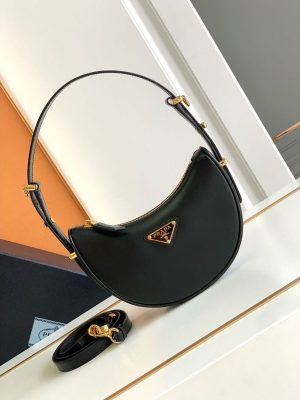 Prada Arqué leather mini shoulder bag