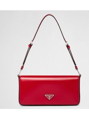Brushed leather Prada Femme bag