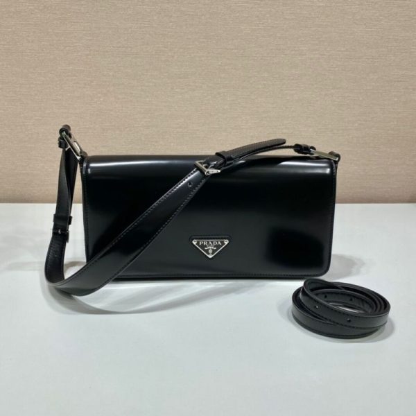Brushed leather Prada Femme bag