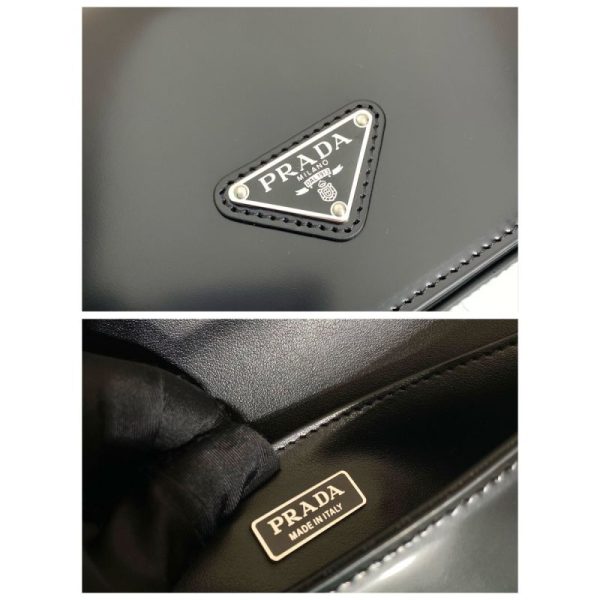 Brushed leather Prada Femme bag