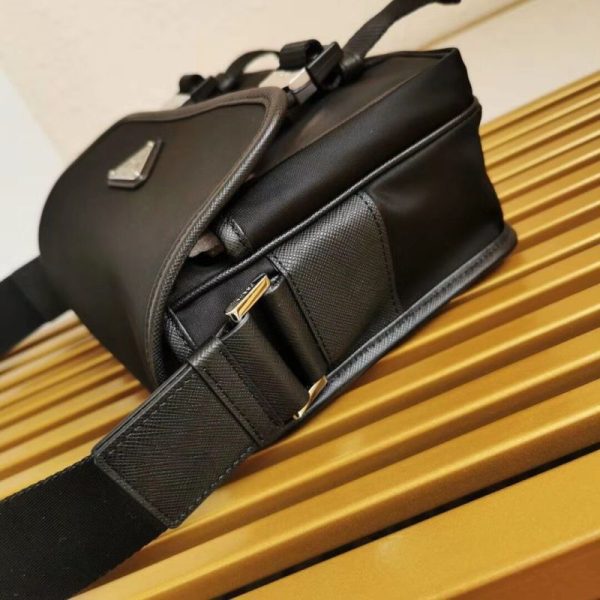 Prada Re-Nylon and Saffiano leather shoulder bag