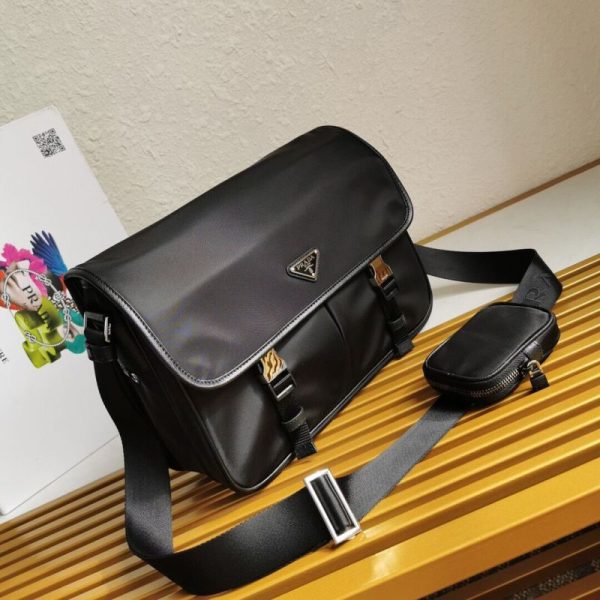 Prada Re-Nylon and Saffiano leather shoulder bag