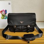 Prada Re-Nylon and Saffiano leather shoulder bag