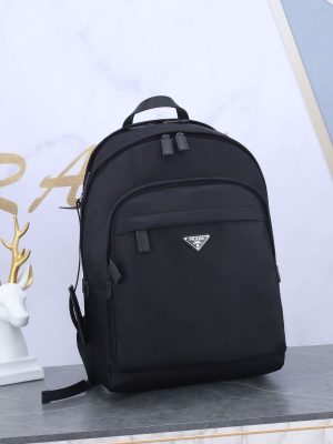 Prada Re-Nylon and Saffiano leather backpack