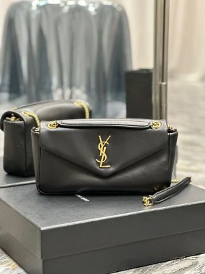 Saint Laurent Calypso in Plunged Lambskin