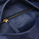 Bottega Veneta Large Hop Shoulder Bag-Navy blue