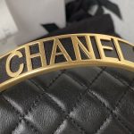 Boy Chanel Flap Bag with Handle in Lambskin