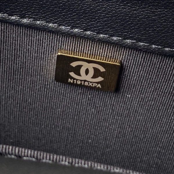 Boy Chanel Flap Bag with Handle in Lambskin