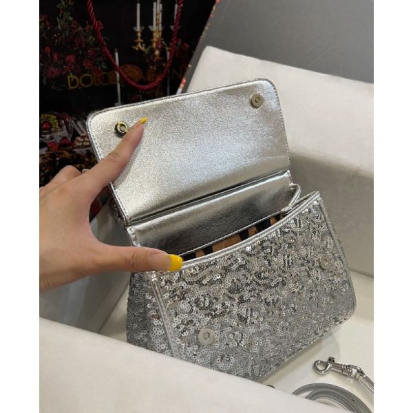 Dolce Gabbana Small Sicily Bag in sequin