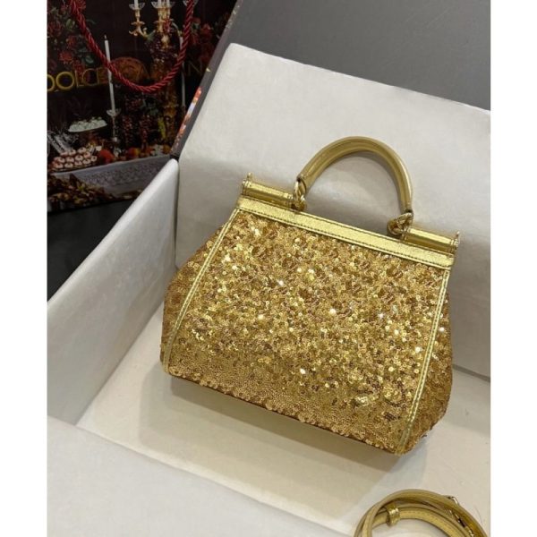 Dolce Gabbana Small Sicily Bag in sequin