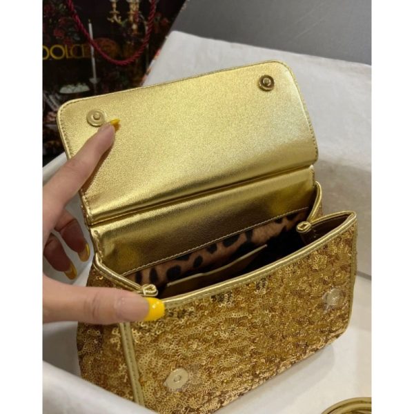Dolce Gabbana Small Sicily Bag in sequin