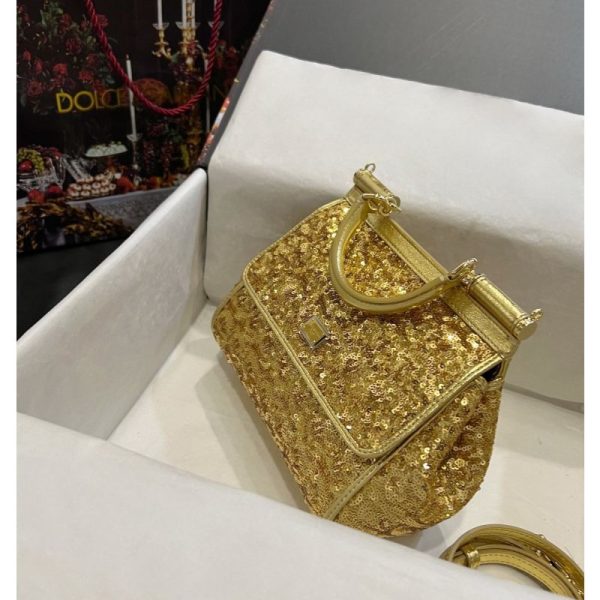 Dolce Gabbana Small Sicily Bag in sequin