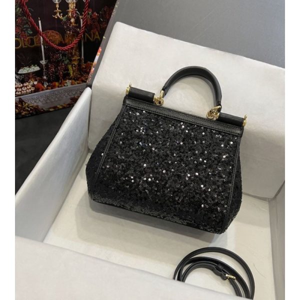 Dolce Gabbana Small Sicily Bag in sequin