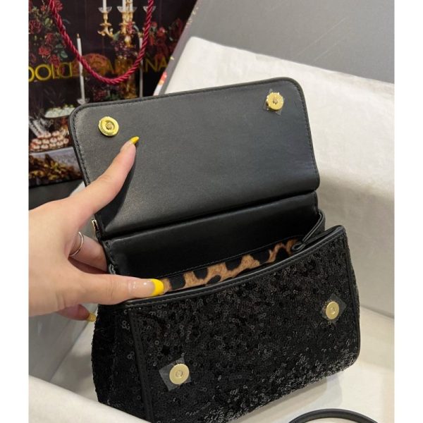 Dolce Gabbana Small Sicily Bag in sequin