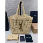 YSL Saint Laurent Icare in Raffia