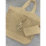 YSL Saint Laurent Icare in Raffia