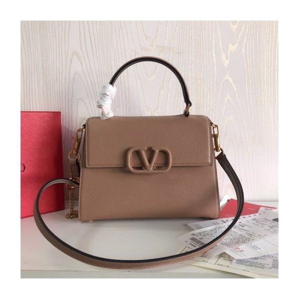 Small Vsling Grainy Calfskin Handbag