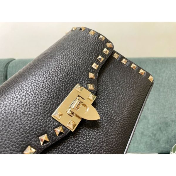 Small Rockstud Grainy Calfskin Crosbody Bag