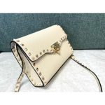Small Rockstud Grainy Calfskin Crosbody Bag