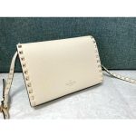 Small Rockstud Grainy Calfskin Crosbody Bag