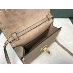 Small Rockstud Grainy Calfskin Crosbody Bag