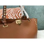 Medium Grainy Calfskin Rockstud Bag