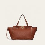 Medium Grainy Calfskin Rockstud Bag