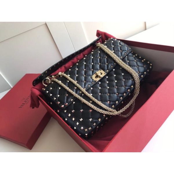 Medium Nappa Rockstud Spike Bag
