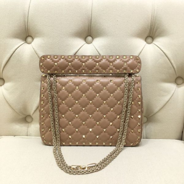 Medium Nappa Rockstud Spike Bag