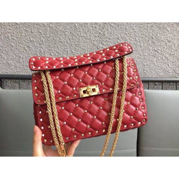 Medium Nappa Rockstud Spike Bag