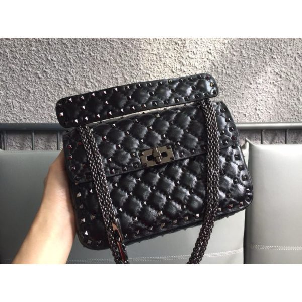 Medium Nappa Rockstud Spike Bag