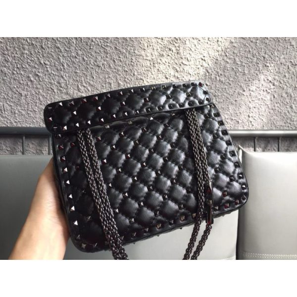 Medium Nappa Rockstud Spike Bag